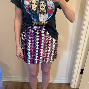 Nasty Gal | Sequin Mini Sequin | Pink, Purple & White - UK6 US 4